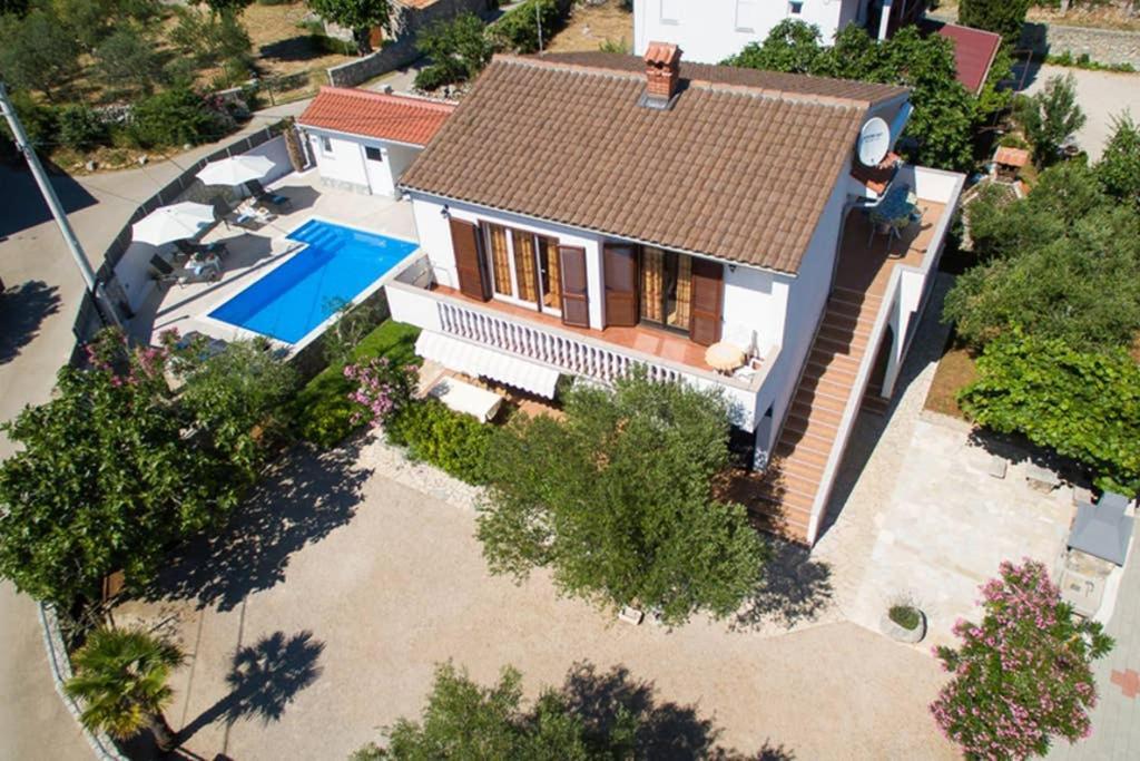 Adria-Holiday House With A Private Pool In Krk Kornić Extérieur photo