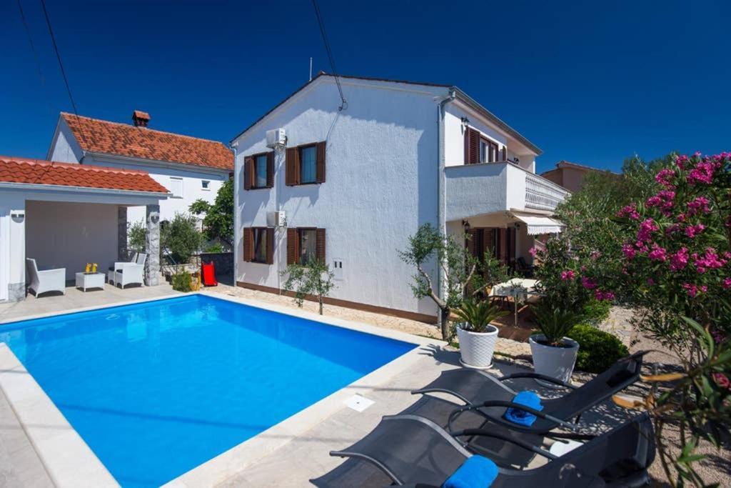 Adria-Holiday House With A Private Pool In Krk Kornić Extérieur photo